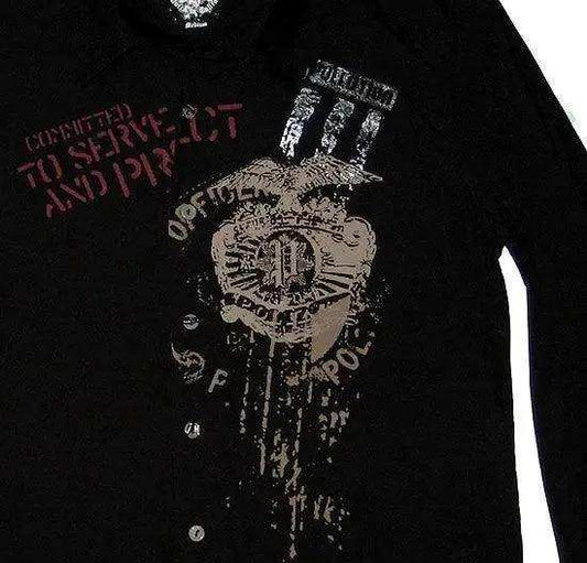 Pollution Clothing Polizia Shirt - Pollution Clothing - Flyclothing LLC