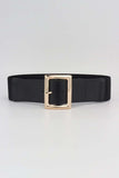 Rectangle Buckle Elastic Wide Belt - Trendsi - Flyclothing LLC