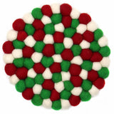 Multicolor Trivet- White Christmas - Global Groove (T) - Global Groove