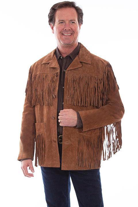 Scully CINNAMON BOAR SUEDE MEN'S JACKET - Scully Leather