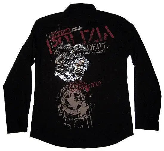 Pollution Clothing Polizia Shirt - Pollution Clothing - Flyclothing LLC