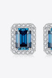 2 Carat Moissanite Stud Earrings in Indigo - Trendsi