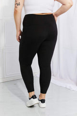 Leggings Depot Full Size Strengthen and Lengthen Reflective Dot Active Leggings - Trendsi - Flyclothing LLC