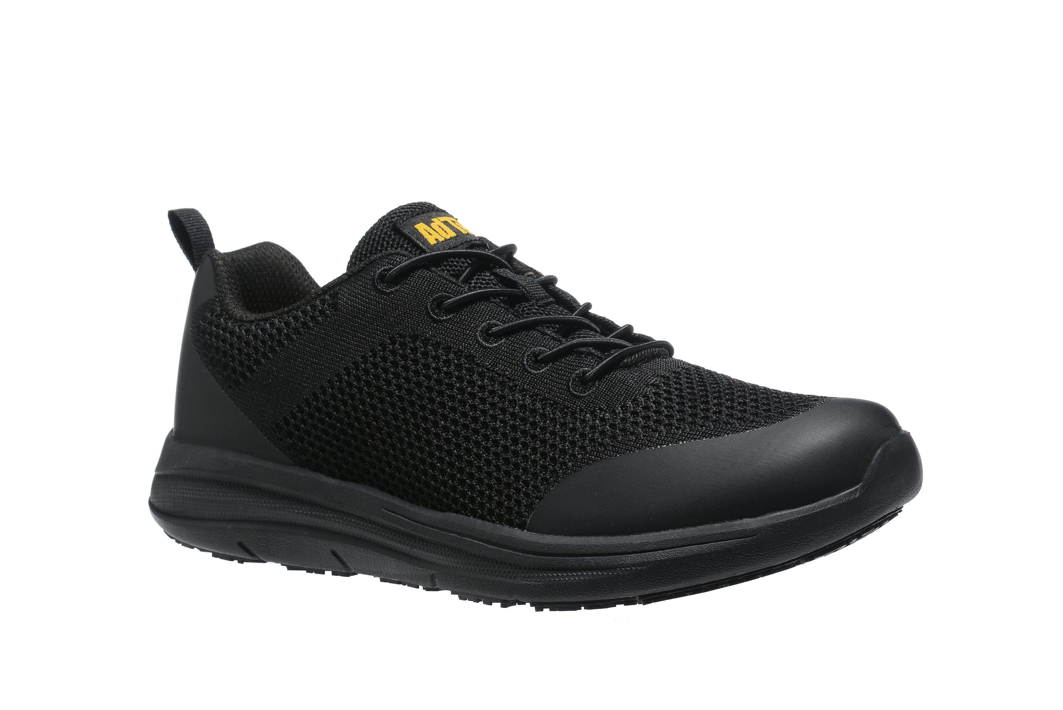 AdTec-Lite Women's Light Weight Non-Slip Black Work Sneaker Black - AdTec