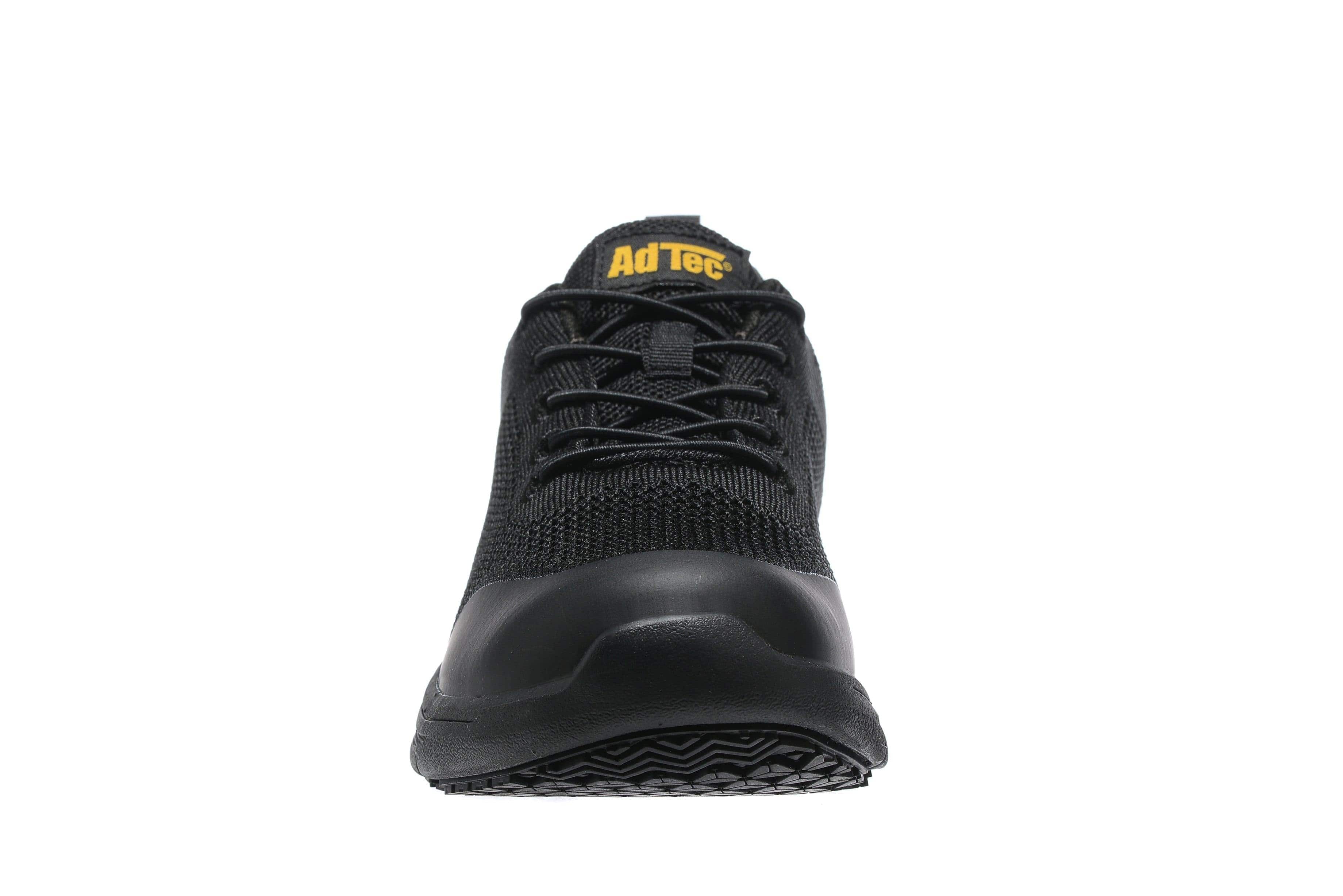 AdTec-Lite Women's Light Weight Non-Slip Black Work Sneaker Black - AdTec