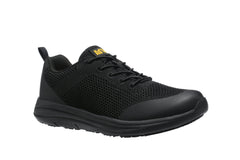 AdTec-Lite Women's Light Weight Non-Slip Black Work Sneaker Black - Flyclothing LLC