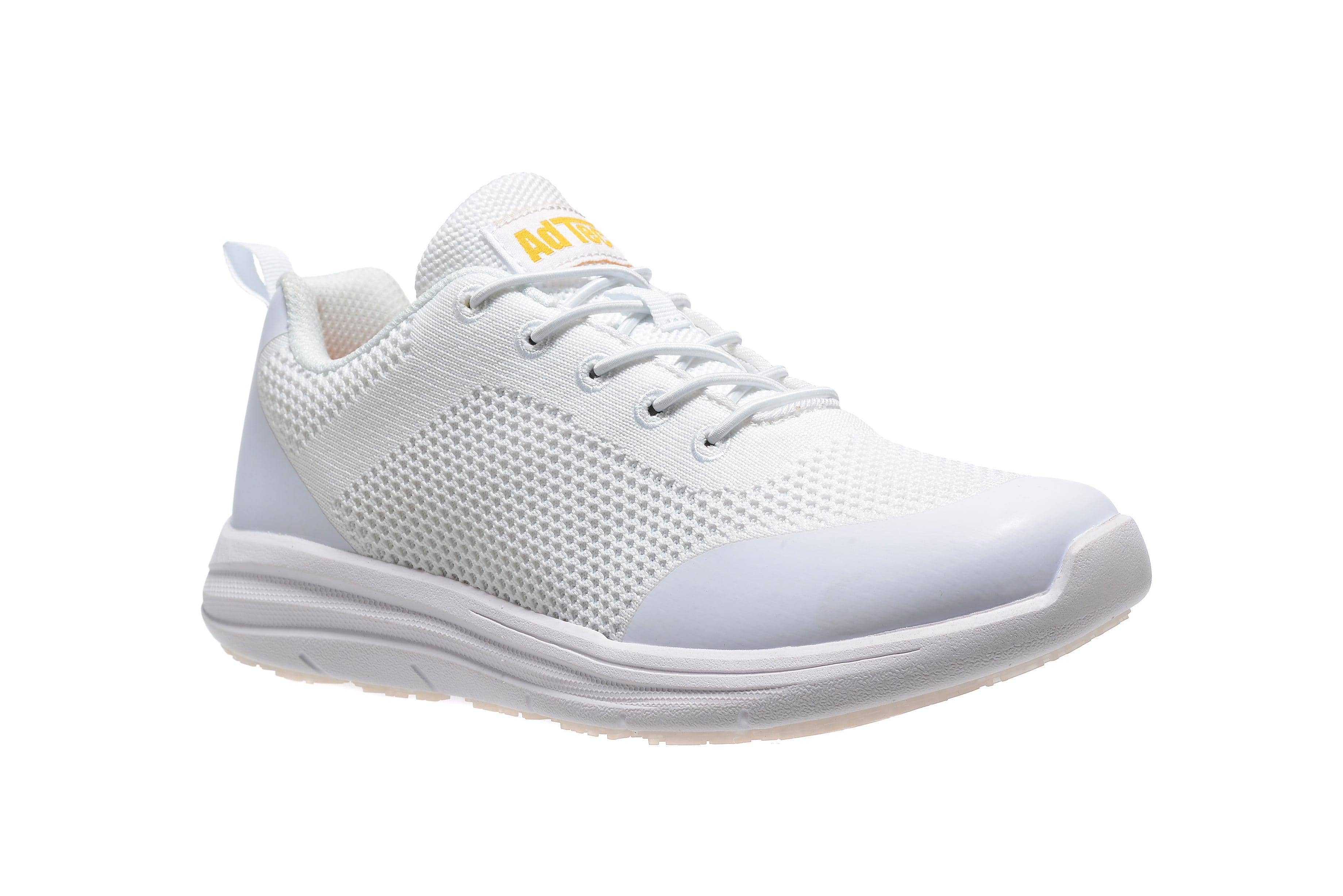 AdTec-Lite Women's Light Weight Non-Slip White Work Sneaker - AdTec