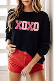 Round Neck Long Sleeve Sweater - Trendsi - Flyclothing LLC