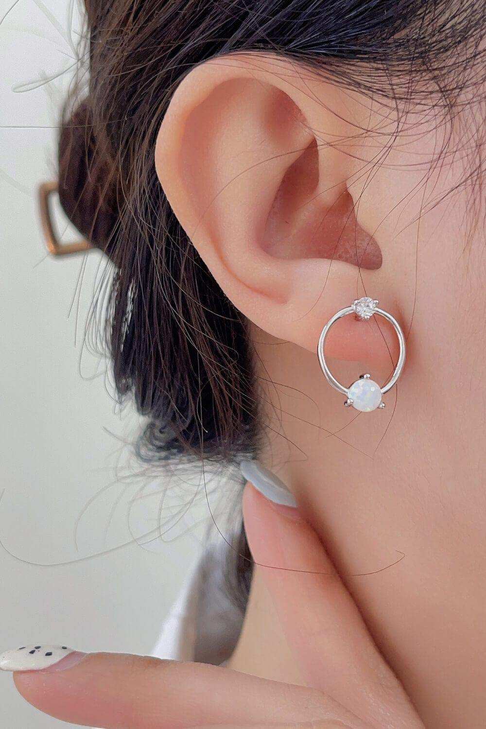 New Beginnings Opal Earrings - Trendsi - Flyclothing LLC