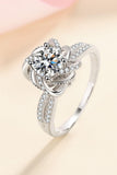 1 Carat Moissanite 925 Sterling Silver Ring - Trendsi