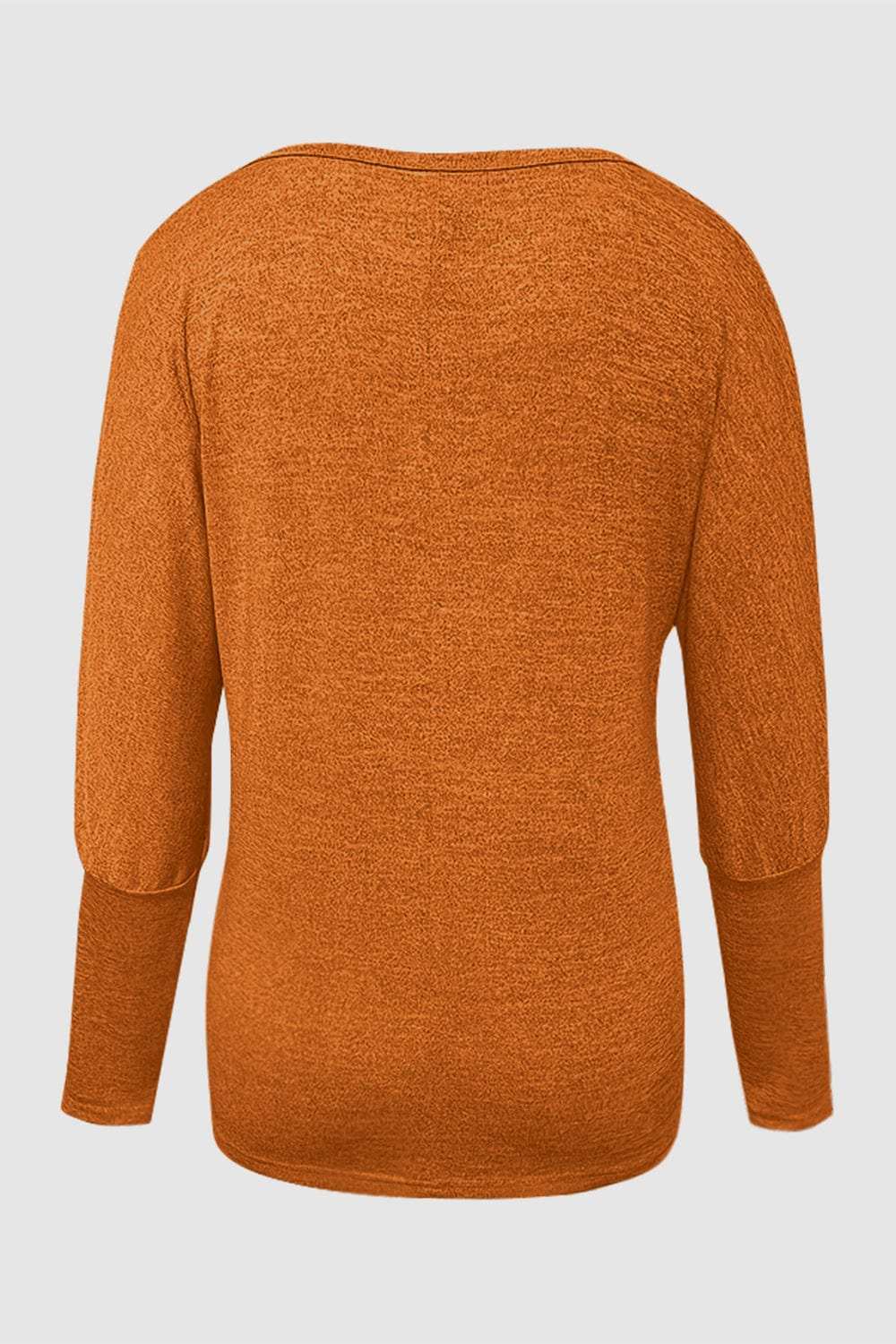 Cutout Round Neck Long Sleeve T-Shirt - Trendsi - Flyclothing LLC
