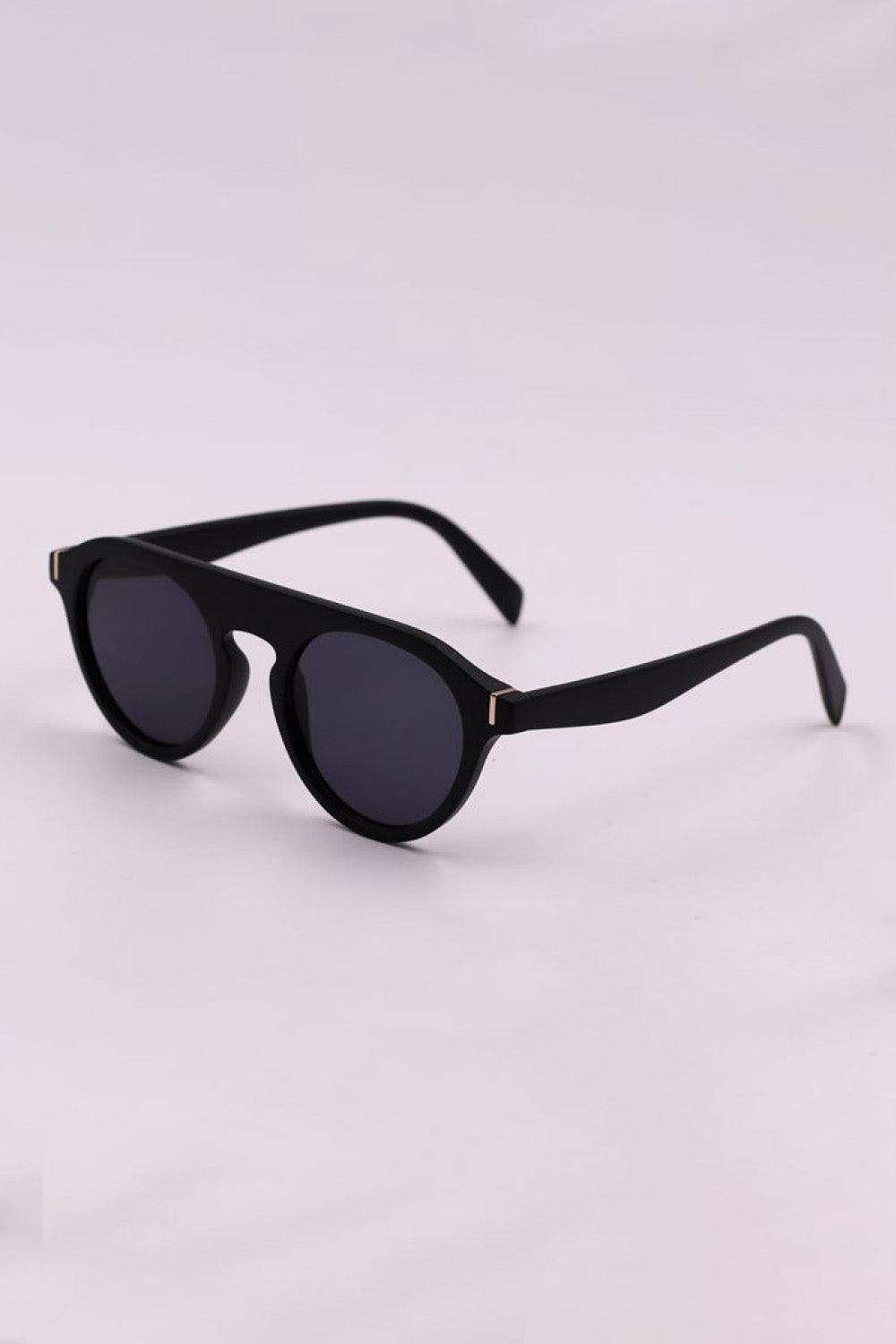3-Piece Round Polycarbonate Full Rim Sunglasses - Trendsi - Flyclothing LLC