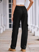 Straight Denim Cargo Pants - Trendsi - Flyclothing LLC