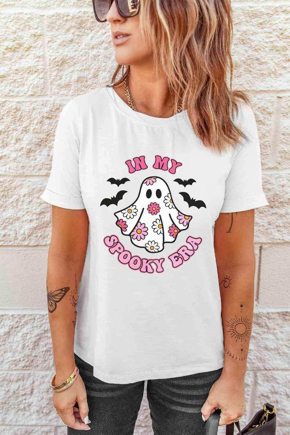IN MY SPOOKY ERA Graphic T-Shirt - Trendsi - Flyclothing LLC