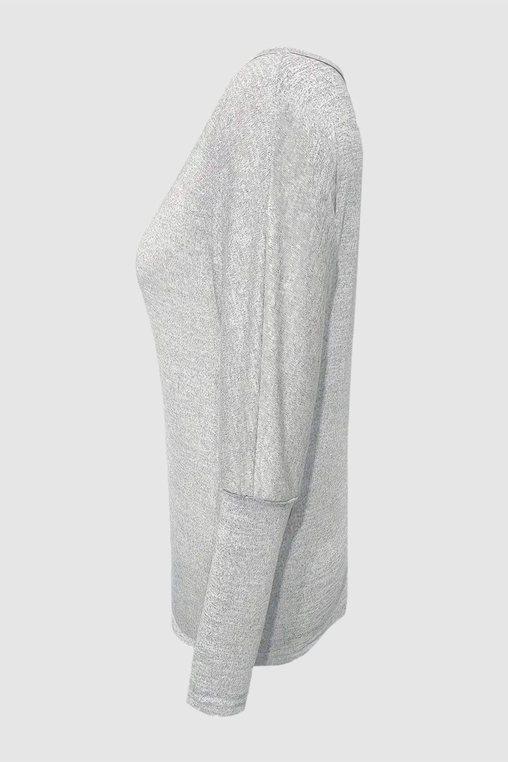 Cutout Round Neck Long Sleeve T-Shirt - Trendsi