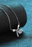 Moissanite 925 Sterling Silver Necklace - Trendsi