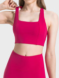 Scoop Neck Sports Bra - Trendsi - Flyclothing LLC
