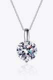Minimalist 925 Sterling Silver Moissanite Pendant Necklace - Trendsi