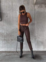 Drawstring Pants with Pockets - Trendsi - Flyclothing LLC