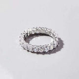 Inlaid Zircon 925 Sterling Silver Ring - Trendsi - Flyclothing LLC
