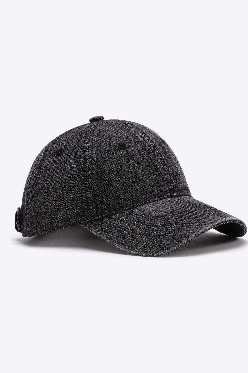 Plain Adjustable Baseball Cap - Trendsi - Flyclothing LLC