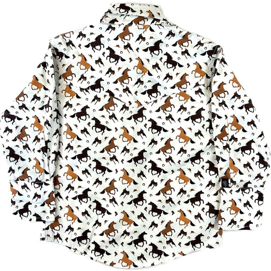 Rockmount Clothing Kid's Horse Print Western Shirt - Rockmount Clothing - Flyclothing LLC