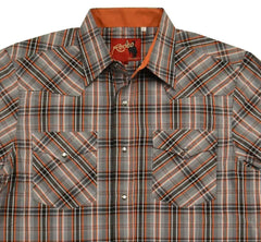 Rodeo Orange & Black Plaid Western Shirt - Flyclothing LLC