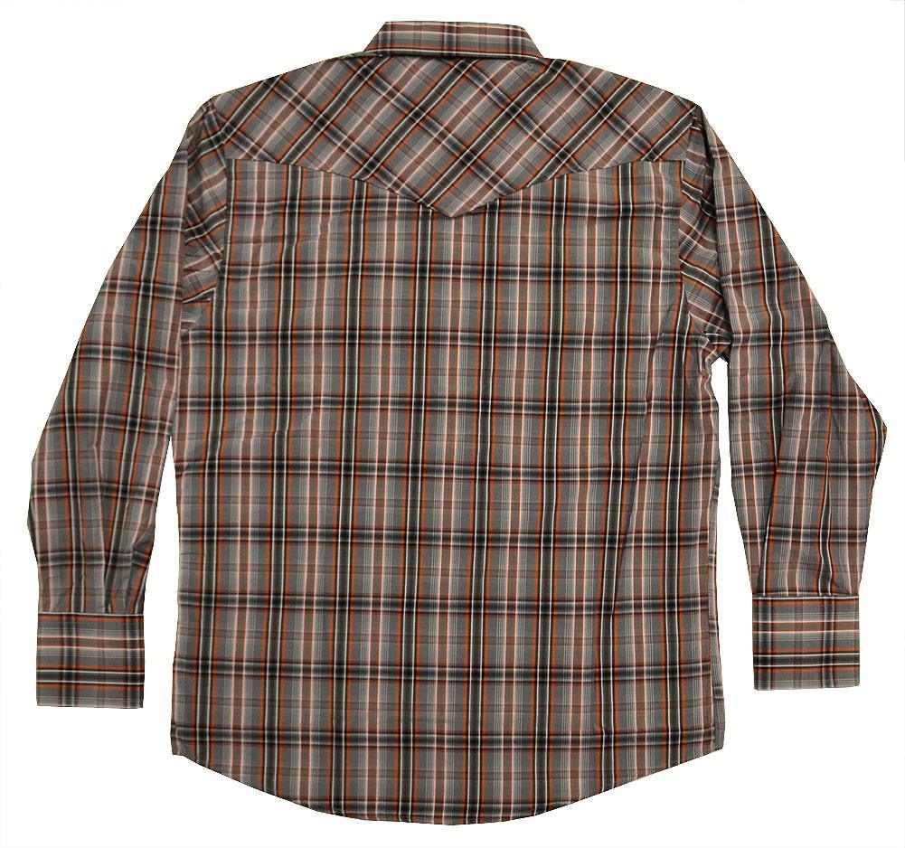 Rodeo Orange & Black Plaid Western Shirt - Flyclothing LLC