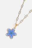 Flower Pendant Stainless Steel Necklace - Trendsi - Flyclothing LLC