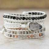 Natural Stone Layered Bracelet - Trendsi - Flyclothing LLC