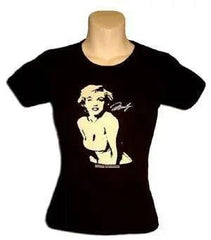 Marilyn Black White Baby Tee - Flyclothing LLC