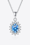 1 Carat Moissanite 925 Sterling Silver Necklace - Trendsi