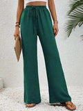 Wide Leg Drawstring Pants - Trendsi - Flyclothing LLC