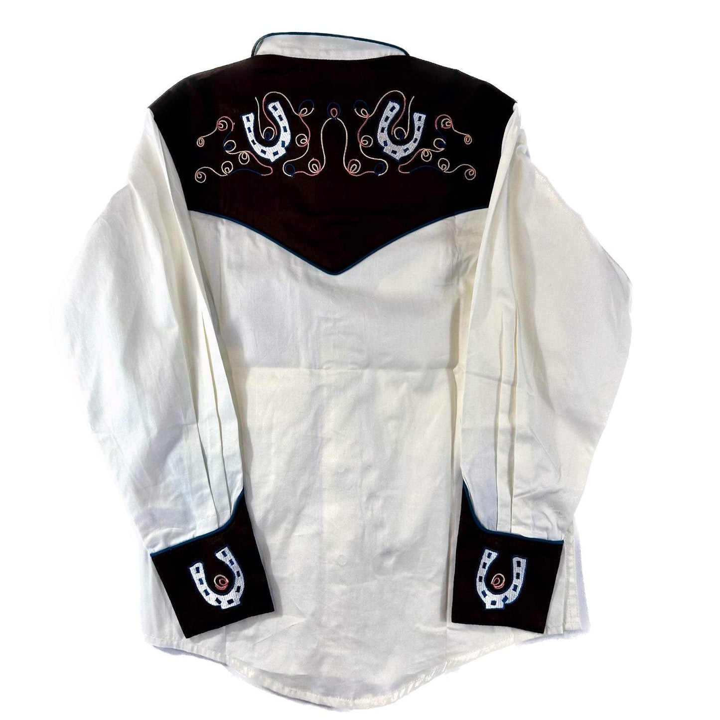 Rockmount Kid's Vintage 2 Tone Floral Horseshoe Embroidery - Rockmount Clothing - Flyclothing LLC