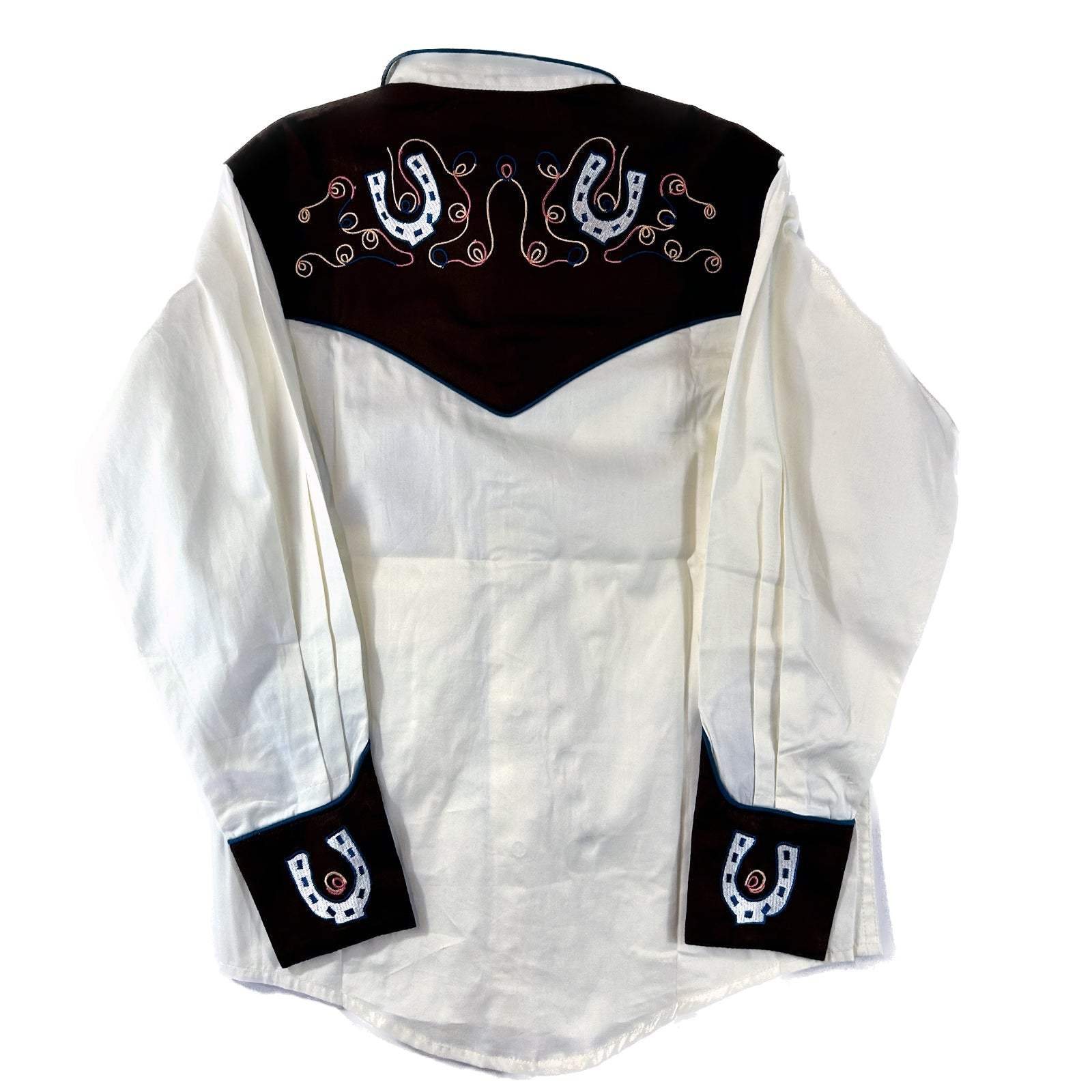 Rockmount Kid's Vintage 2 Tone Floral Horseshoe Embroidery - Rockmount Clothing - Flyclothing LLC