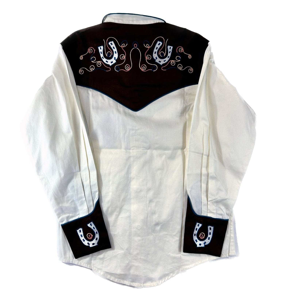 Rockmount Kid's Vintage 2 Tone Floral Horseshoe Embroidery - Rockmount Clothing - Flyclothing LLC