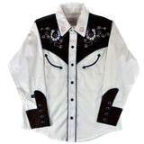 Rockmount Kid's Vintage 2 Tone Floral Horseshoe Embroidery - Rockmount Clothing