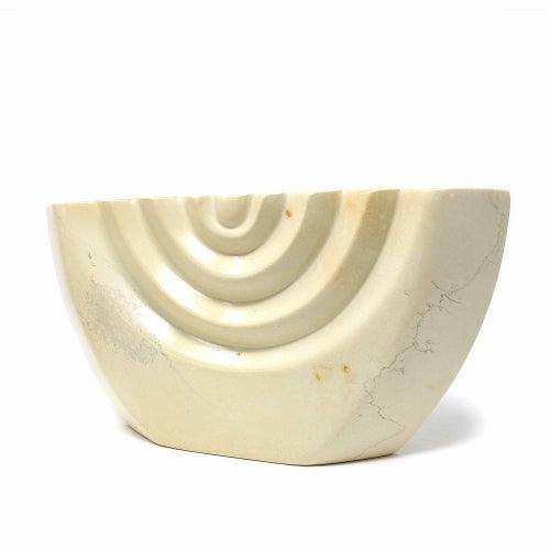Soapstone White Menorah - Smolart - SMOLArt - Flyclothing LLC