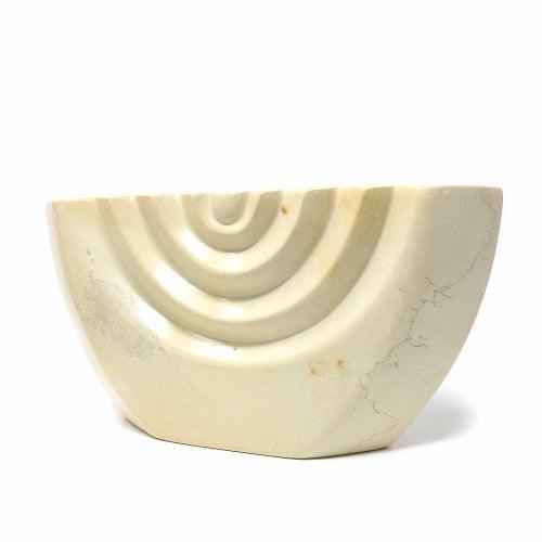 Soapstone White Menorah - Smolart - Flyclothing LLC