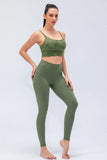 Wide Waistband Slim Fit Active Leggings - Trendsi - Flyclothing LLC