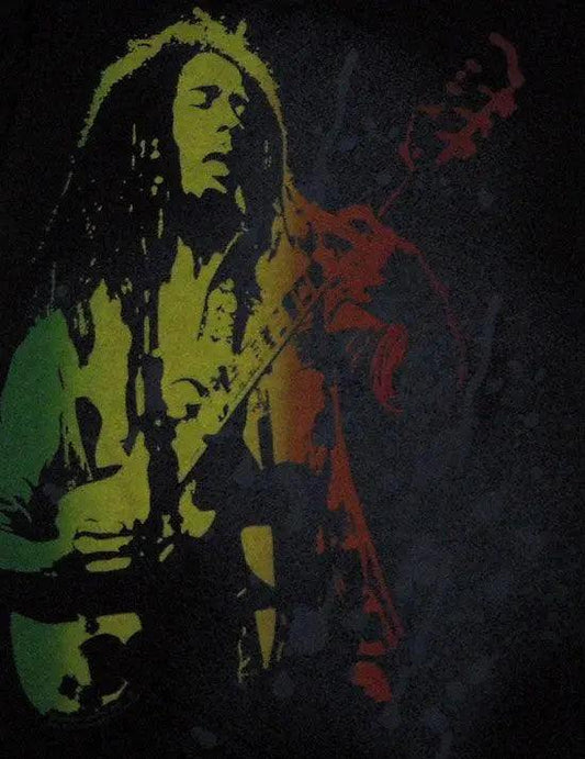 Bob Marley Rasta Guitar Shirt - Bob Marley