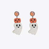 Ghost Shape Wooden Dangle Earrings - Trendsi - Flyclothing LLC