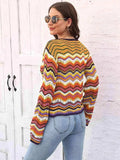 Striped Openwork Tied Cardigan - Trendsi - Flyclothing LLC
