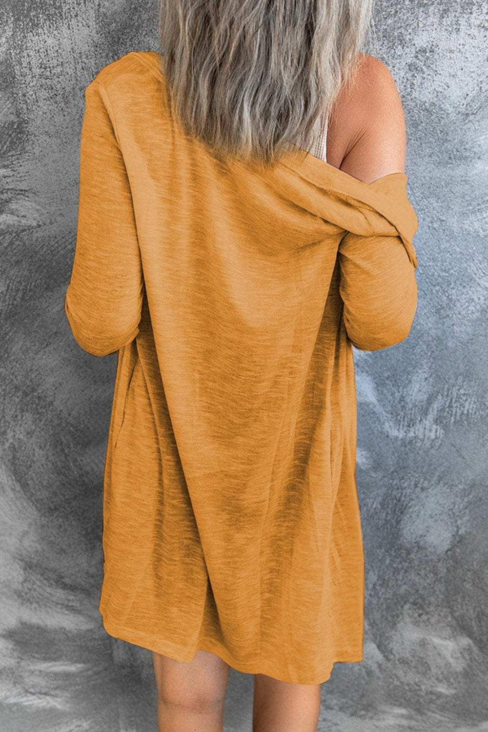 Button Up Long Sleeve Cover Up - Trendsi - Flyclothing LLC