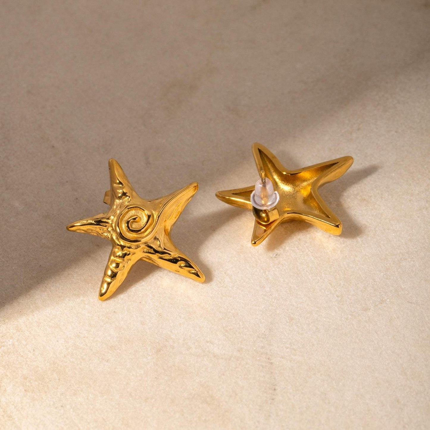 Stainless Steel Star Shape Earrings - Trendsi - Flyclothing LLC