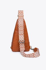 Take A Trip PU Leather Sling Bag - Trendsi - Flyclothing LLC