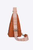 Take A Trip PU Leather Sling Bag - Trendsi - Flyclothing LLC