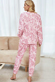 Tie-Dye Long Sleeve Top and Drawstring Joggers Lounge Set - Flyclothing LLC