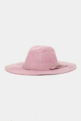 Fame Braided Faux Suede Hat - Trendsi