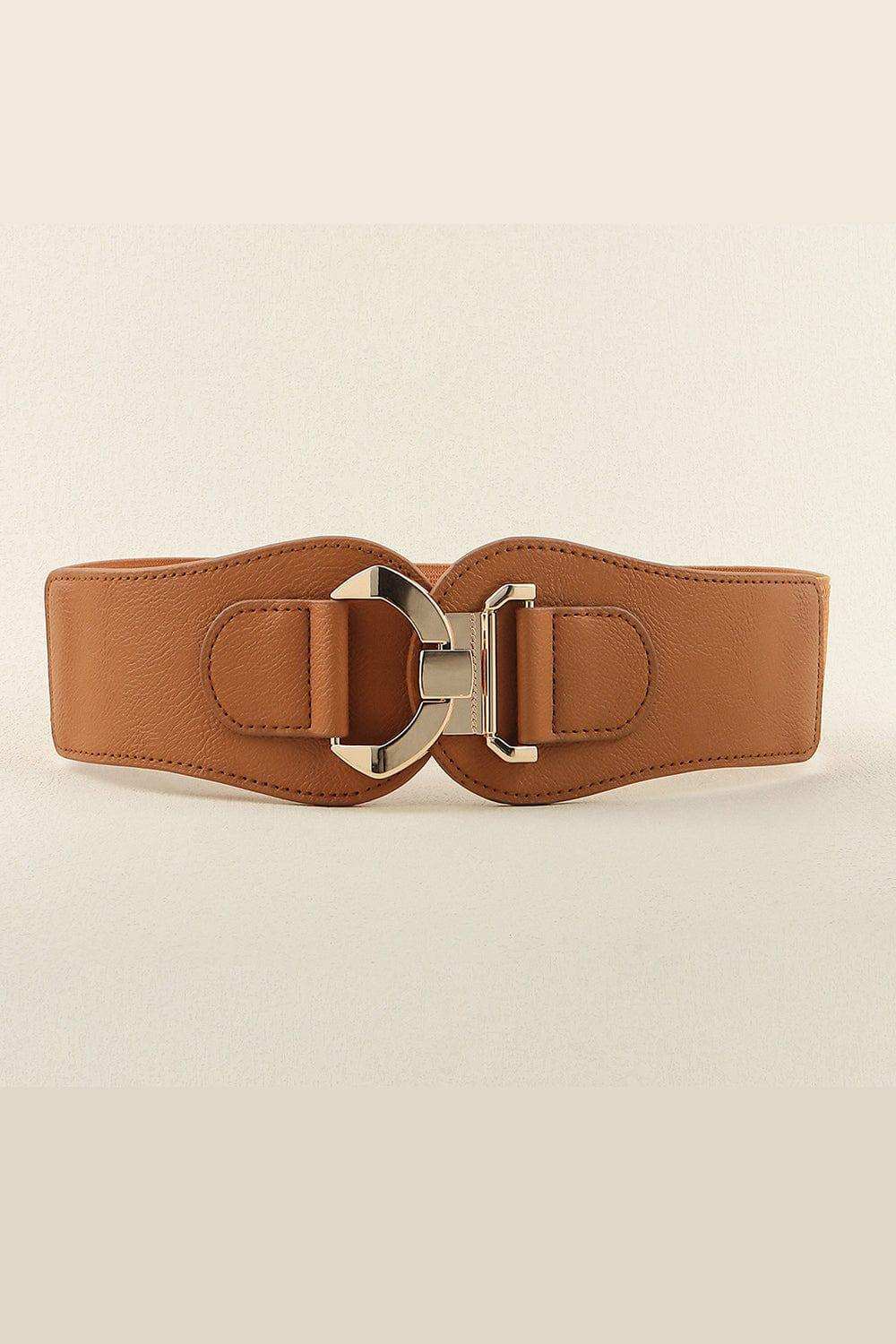 Alloy Buckle Elastic Belt - Trendsi - Flyclothing LLC